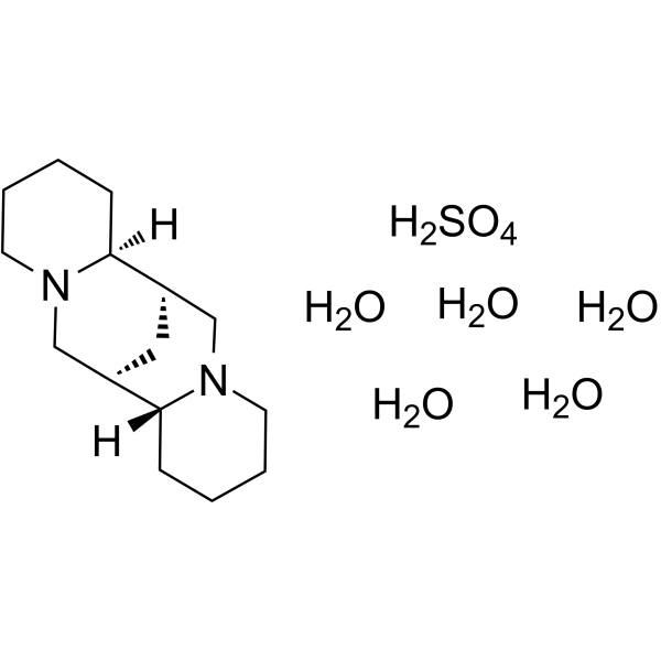 (+)-Sparteine sulfate pentahydrate ((+)-Lupinidine sulfate pentahydrate)